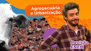 Agropecuária e Urbanização  Geografia  Revisão Enem [upl. by Acinorehs]