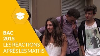 Bac 2015  les réactions après lépreuve de mathématiques [upl. by Paulette382]