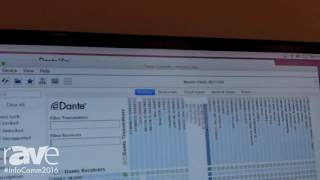 InfoComm 2016 Audinate Launches Dante Via Software [upl. by Nevin]