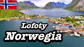 Norwegia Lofoty i piękne plaże i czerwone domki [upl. by Abrahan800]