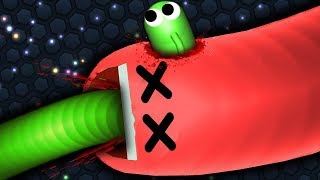 Slitherio Best Hacker Snake vs Troll Snake Epic Slitherio Gameplay [upl. by Nyra]