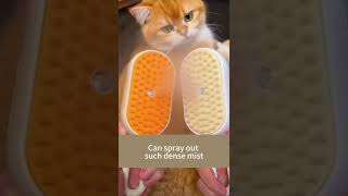 Spray Pet Grooming Brush coupon cat pets shopping cute couponcode shorts [upl. by Yesnyl]