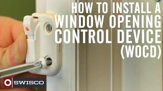 How to install a Window Opening Control Device WOCD kit [upl. by Marabel]