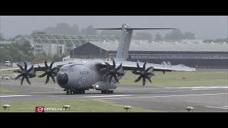 Extremely short tactical landing and takeoff Airbus A400M [upl. by Ioab594]