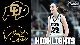 NCAA Tournament Sweet 16 Colorado Buffaloes vs Iowa Hawkeyes  Full Game Highlights [upl. by Montagu]