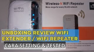 Review Dan Cara Setting WiFi Extender Atau WiFi Repeater [upl. by Lokin]