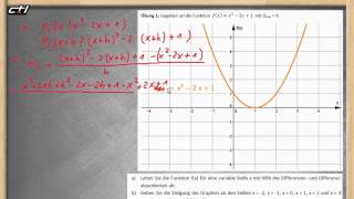 Ableitungsfunktion und Graph  Steigung durch Ableiten ★ Übung 1 ALLE Lösungsschritte  Teil 1 [upl. by Singleton]