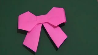 「リボン」折り紙How to make a ribbon [upl. by Elay]