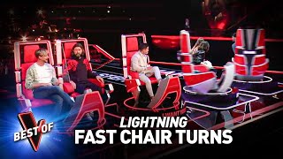 The FASTEST Chair Turns in the Blind Auditions of The Voice [upl. by Seaton]