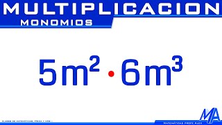 Multiplicación de monomios [upl. by Esdnil910]