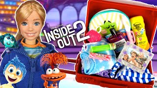 Barbie Inside Out 2 Doll Riley Packing for Vacation [upl. by Elbas]