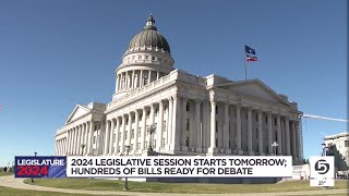 Roughly 400 bills up for discussion as 2024 Utah legislative session begins Tuesday [upl. by Hgielek215]