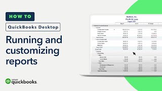 How to run and customize reports in QuickBooks Desktop [upl. by Nimra]