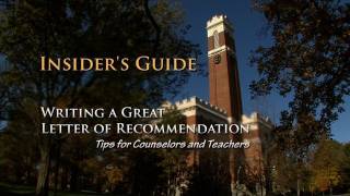 Insiders Guide to Writing a Great Letter of Recommendation [upl. by Asher]