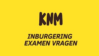 A2 KNM INBURGERING EXAMEN 2020 DEEL II 40 VRAGEN  SLEUTELANTWOORD  EXAMEN TRAININGGESLAAGD [upl. by Nnaerb]