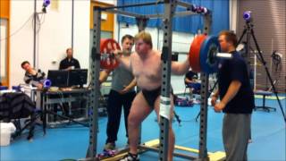 Carl Yngvar Christensen 315 kg unequipped squat [upl. by Ihcas752]