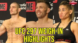 UFC 297 Official WeighIn Condensed [upl. by Gilbye]