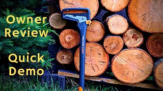 Fiskars Hookaroon  28 Inch XA22  Review and Quick Demo [upl. by Illyes241]