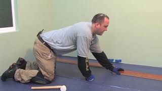 How to Install Laminate Flooring TapEnd Joint Including Moisture Barrier  LL Flooring [upl. by Ladnyc]