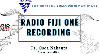 Radio Fiji One prerecorded segment 5 August 2024 [upl. by Wenn]