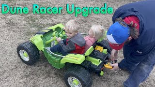 Dune Racer Power Wheels Upgrade Battery Motors and Gearboxes [upl. by Anom]