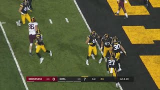 Jake Gervases Interception vs Minnesota [upl. by Llertac]