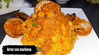 Arroz con mariscos Arrisotado Peruano [upl. by Bidle]