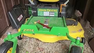 JOHN DEERE Z355E PROBLEM [upl. by Eilla76]