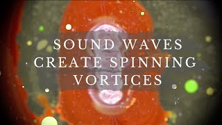 Sound Waves create Quadrants of Spinning Vortices [upl. by Meggy]