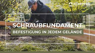 Schraubfundament fürs Gartenhaus  Die elegante Fundamentlösung [upl. by Iggep637]