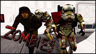 The Stormtrooper ZOMBIE Infection Spreads  Star Wars Battlefront 2 Death Trooper Virus Mod [upl. by Almap]