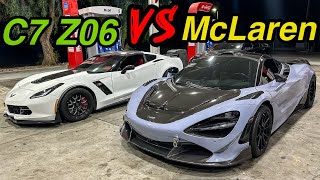 1XXXhp c7 Z06 vs hp McLaren  Streets of Mexico [upl. by Roxy]