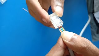 How to Crimp RJ45 Cat6 Ethernet Cable Crimping [upl. by Iramat]