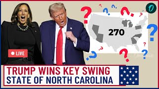 US Election Results LIVE Trump Wins North Carolina Multiple Key Swing States Favour Trumps Win [upl. by Phemia635]