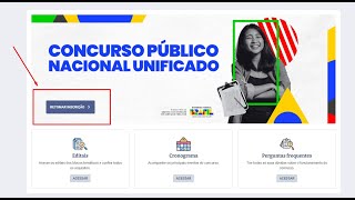 Concurso Nacional Unificado CNU Como fazer a Inscrição Passo a Passo [upl. by Mindi339]