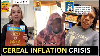 TikTok Rants On Cereal Prices Increasing Due To InflationCost Of Living [upl. by Christal]