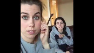 Christina Cimorelli and Lisa Cimorelli Showing Previews Of The Songs On Their Album quotUp At Nightquot [upl. by Iznek322]