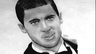 DESSIN 5  How to draw  EDEN HAZARD [upl. by Notsud]