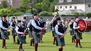 Stockbridge Pipe Band competing in Novice B amp Grade 4B at the 2023 RSPBA Pipe Band Championships [upl. by Manouch]