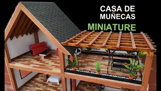 COMO HACER CASA DE MUÑECAS EN MADERA l DOLLS HOUSE [upl. by Naitsabes605]