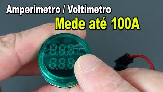 Como instalar AMPERÍMETRO  VOLTÍMETRO 100A  500V [upl. by Rolat]