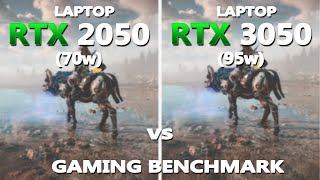 Laptop RTX 2050 vs 3050 Gaming Benchmark in 2023  Asus TUF F15 vs Asus ROG Strix G15 [upl. by Yun]