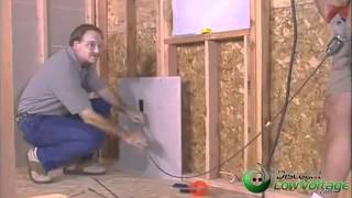 How to Run Cable Through the Wall Demonstration – Easy Home Cabling Installation – YouTube [upl. by Arhsub]