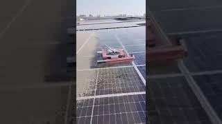 Solar panel cleaning robot industry innovation robotics automation engineering technology [upl. by Sivar]