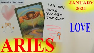 ARIES JANUARY 2024 YOU HAVE NO IDEA HOW HAPPY YOU WILL BE WITH THIS MAN Aries Tarot Reading [upl. by Leohcin84]