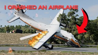 I CRASHED an AIRPLANE  BeamNG [upl. by Sanborne720]