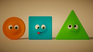 Shapes Song  SingAlong Kids Songs 1 [upl. by Drol]