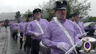 Ballycraigy Sons Of Ulster FB  Cloughfern Young Conquerors Fb Parade 170824 [upl. by Fagin346]