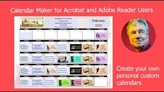 Create Custom Calendars Acrobat Pro DC and Adobe Reader [upl. by Alvie]