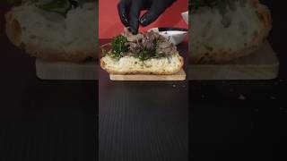 Straccetto panino rucola scottona funghi croccante [upl. by Garlan]